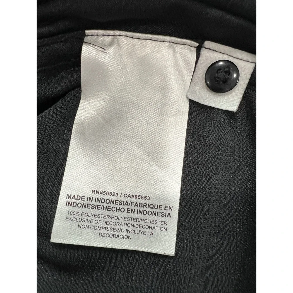 Nike‎ Panthers Polo Mens XL Black Dri-Fit Short Sleeve Golf Shirt Athletic A75